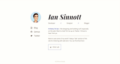 Desktop Screenshot of iansinnott.com